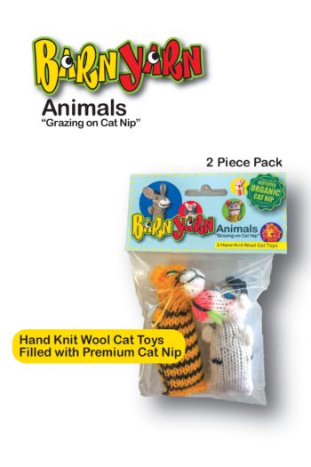 BarnYarn Animals 2-Pack Cat Toy