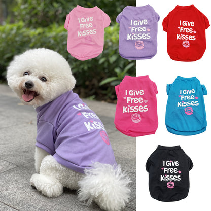 Spring-Summer Pet Dog Clothes Vest T-shirt