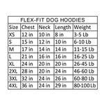 Flex-Fit Dog Hoodie - Gray