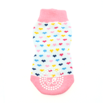 Non-Skid Dog Socks - Pink and White Hearts