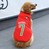 Fashion Mesh Football World Cup National Flag Letter Number Pet Clothing