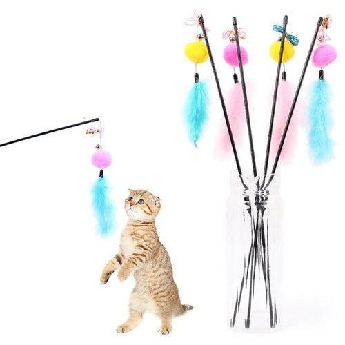 Pet cat Interactive toy Cute Design Bell and bird