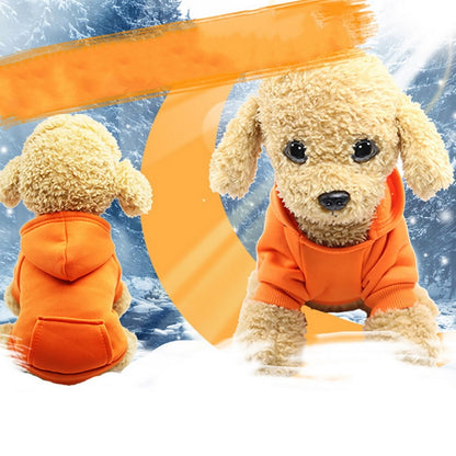 XS-2XL Pet Dog Hoodie Coat Soft Fleece Warm Puppy